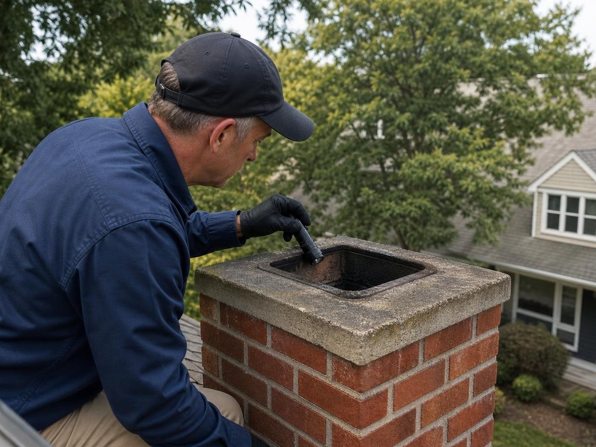 Bison Chimney Cleaning work in Scituate
